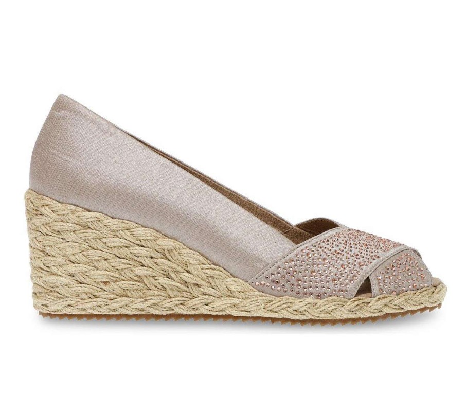 Wedge Sandals * | Women'S Anne Klein Ezzie-C Peep Toe Espadrille Wedges