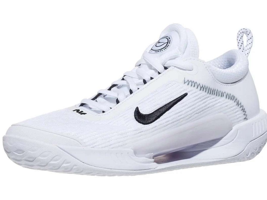 Footwear * | Masters Racket Nikecourt Zoom Nxt White/Black Men'S Tennis Shoes New Arrival