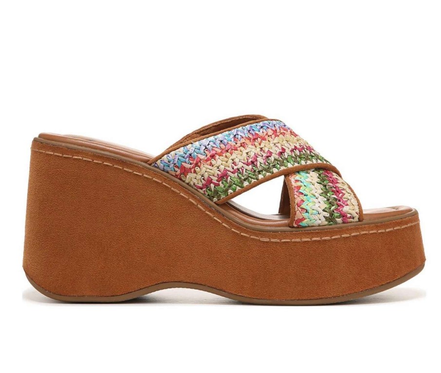 Wedge Sandals * | Women'S Zodiac Nessa-Raffia Wedge Platform Sandals