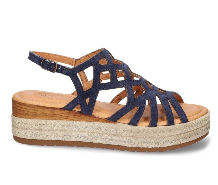 Wedge Sandals * | Women'S Bella Vita Italy Zip Wedge Sandals