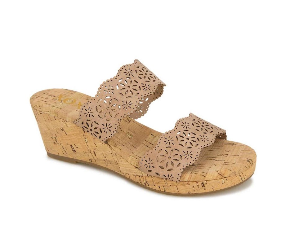 Wedge Sandals * | Women'S Xoxo Janice Wedge Sandals