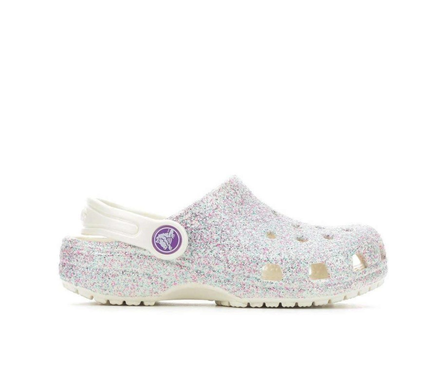 Outdoor And Hiking Sandals * | Girls' Crocs Little Kid Classic Glitter Clogs