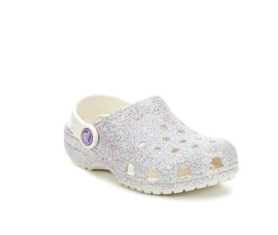 Outdoor And Hiking Sandals * | Girls' Crocs Little Kid Classic Glitter Clogs