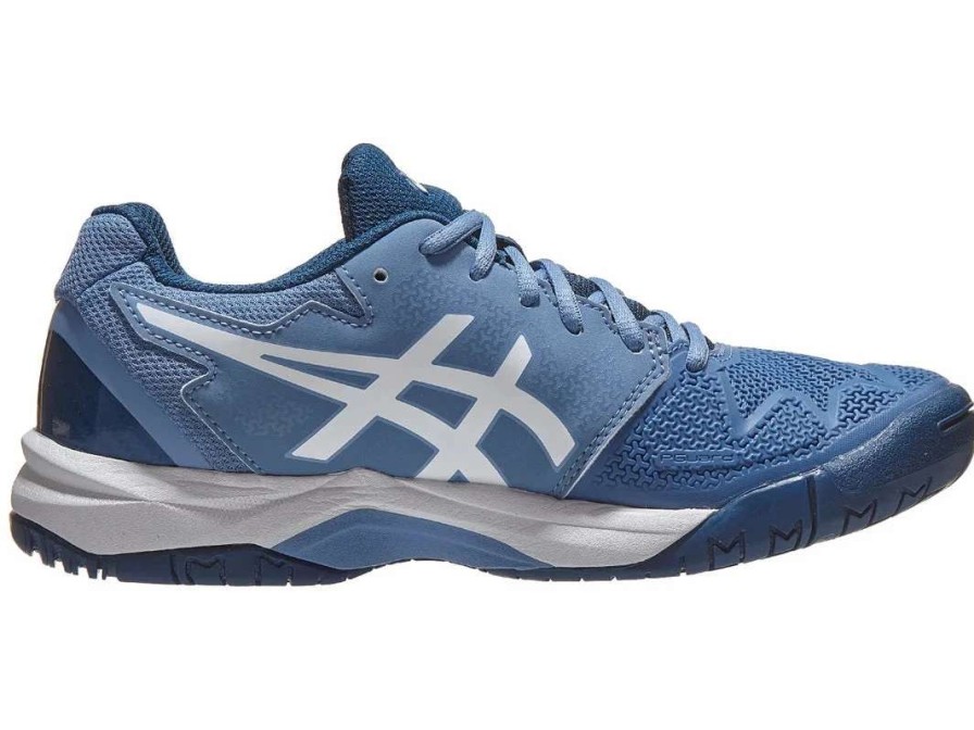 Footwear * | Masters Racket Asics Gel Resolution 8 Gs Blue/White Junior Tennis Shoes 2022 New Arrival