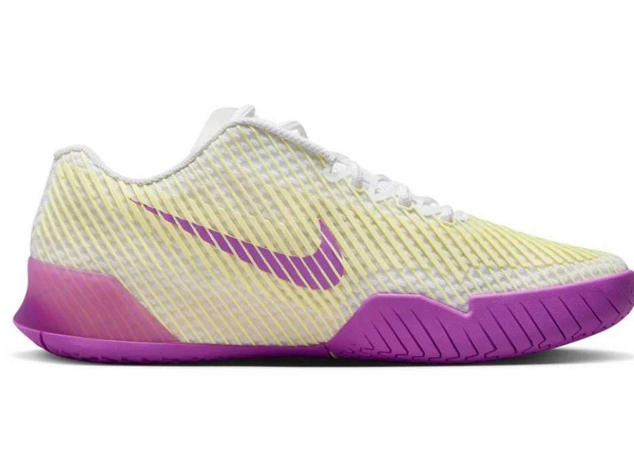 Footwear * | Masters Racket Nike Zoom Vapor 11 Wh/Citron/Fuchsia Women'S Tennis Shoes 2023 New Arrival