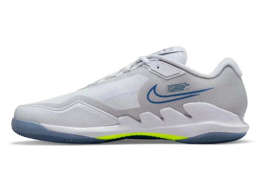 Footwear * | Masters Racket Nike Air Zoom Vapor Pro White/Slate/Grey Men'S Tennis Shoes New Arrival