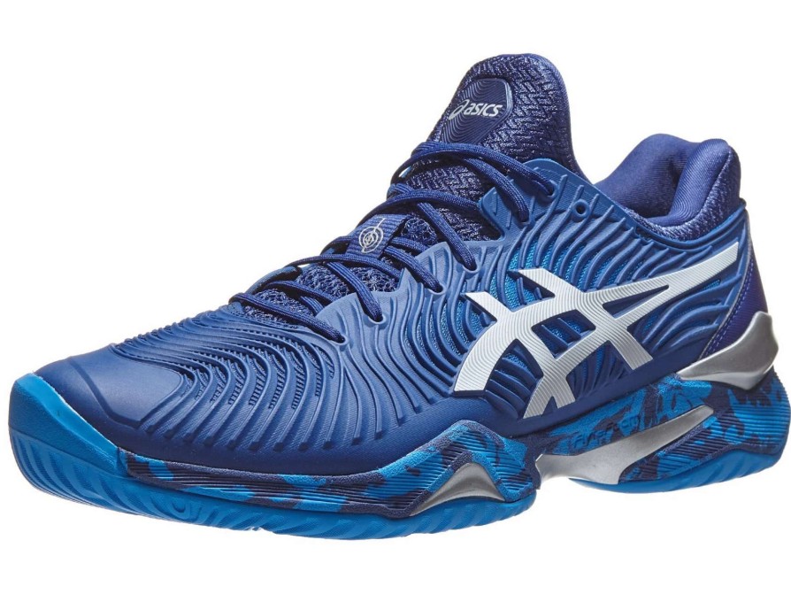 Footwear * | Masters Racket Asics Court Ff 2 Novak Blue Print/White Men'S Shoes 1041A089-403 New Arrival