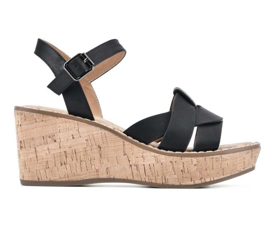 Wedge Sandals * | Women'S White Mountain Simple Wedge Sandals