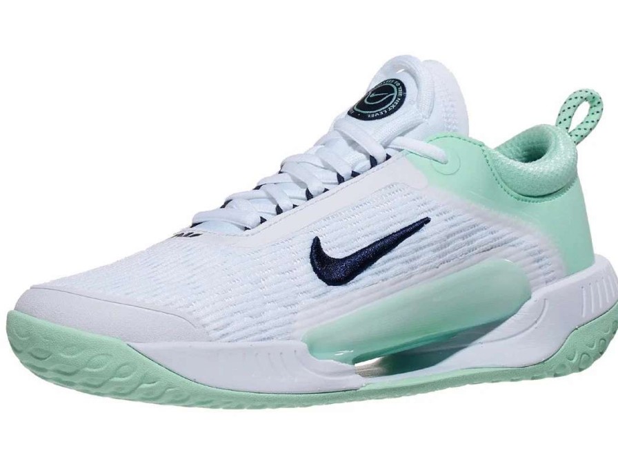 Footwear * | Masters Racket Nikecourt Zoom Nxt Wh/Obsidian/Mint Women'S Tennis Shoes New Arrival