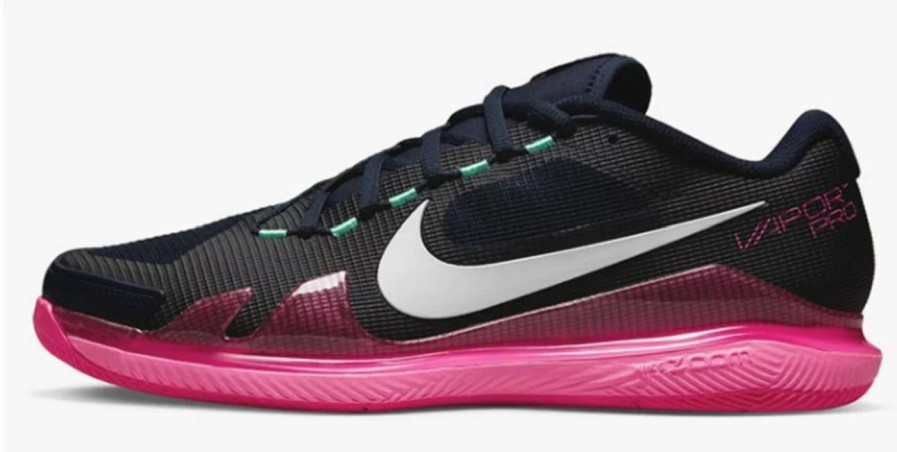 Footwear * | Masters Racket Nike Air Zoom Vapor Pro Black/Pink Men'S Tennis Shoes 2022 New Arrival