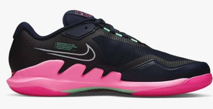 Footwear * | Masters Racket Nike Air Zoom Vapor Pro Black/Pink Men'S Tennis Shoes 2022 New Arrival