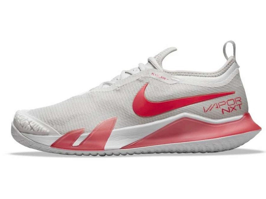 Footwear * | Masters Racket Nike React Vapor Nxt Lt Bone/Lobster/Wh Women'S Tennis Shoes New Arrival