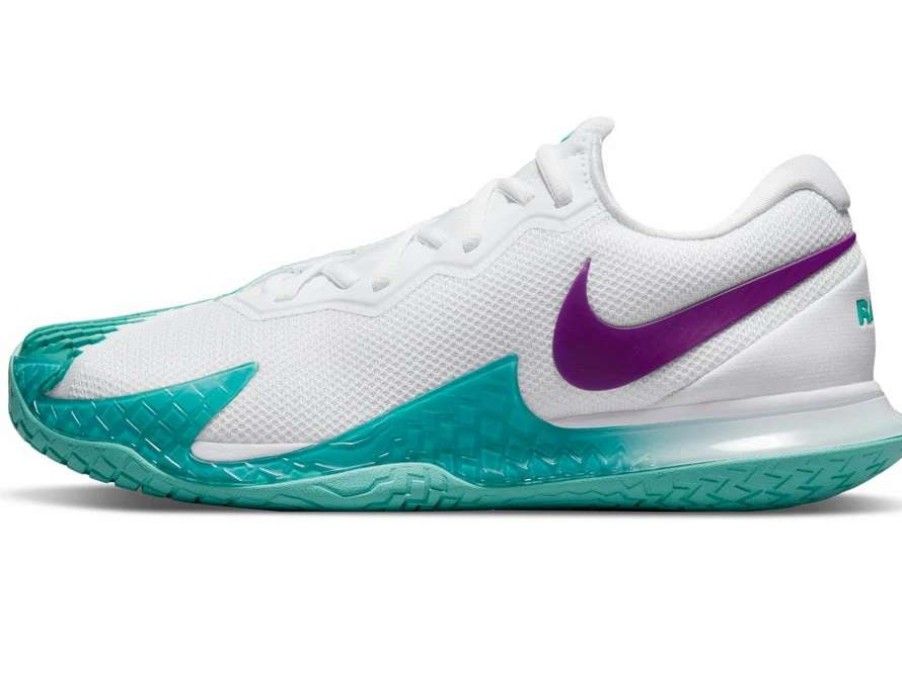 Footwear * | Masters Racket Nike Air Zoom Vapor Cage 4 Rafa White/Teal Men'S Tennis Shoes New Arrival