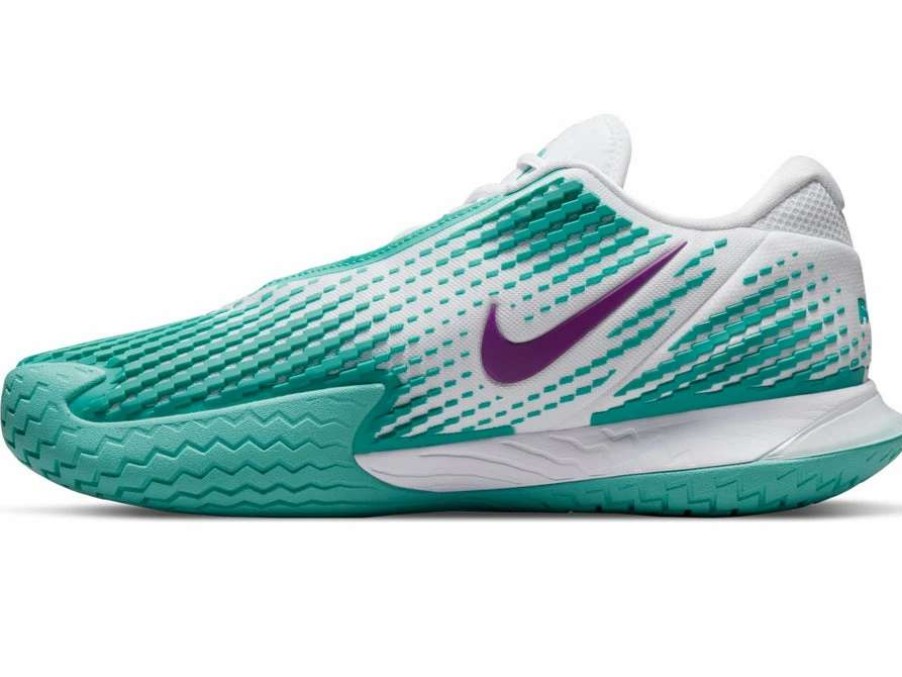 Footwear * | Masters Racket Nike Air Zoom Vapor Cage 4 Rafa White/Teal Men'S Tennis Shoes New Arrival