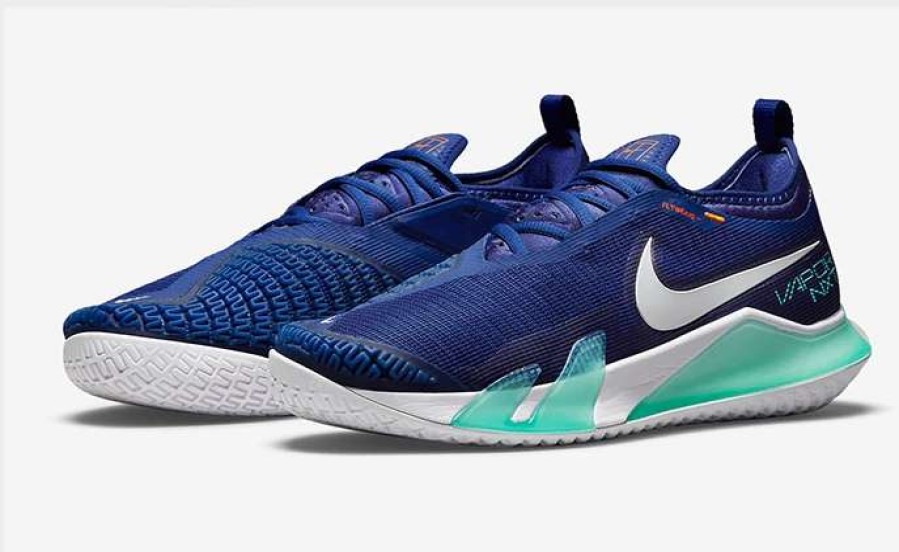 Footwear * | Masters Racket Nike React Vapor Nxt Blue/White Men'S Tennis Shoes 2022 New Arrival