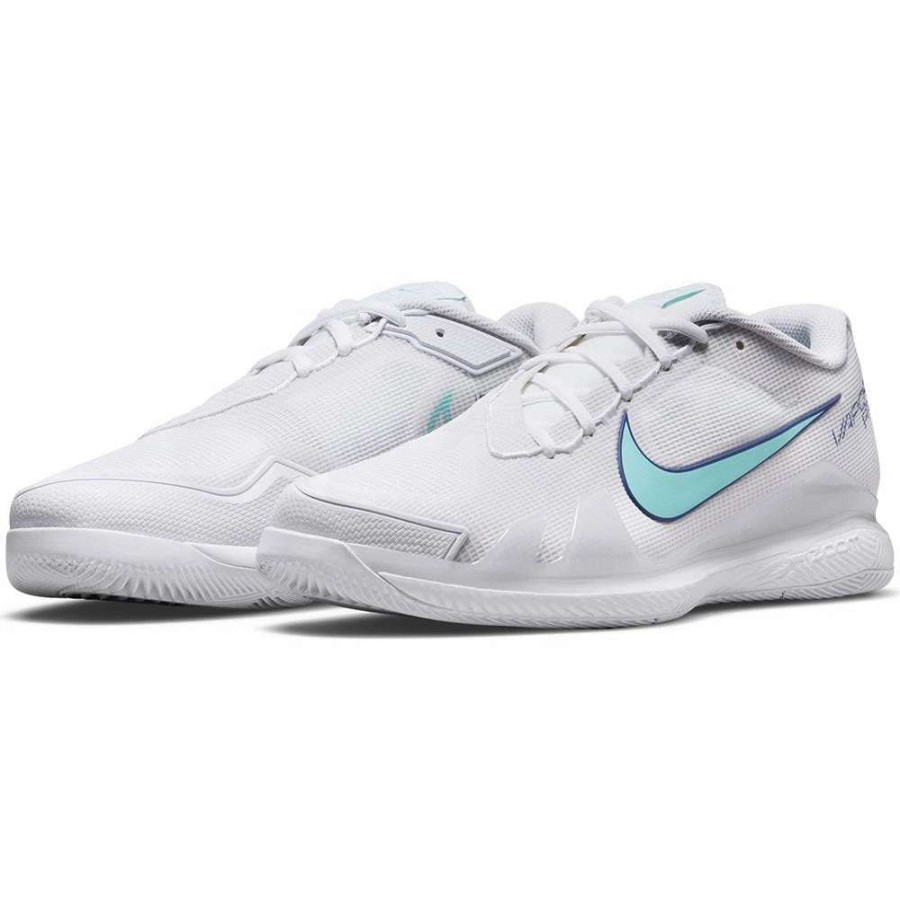 Footwear * | Masters Racket Nike Air Zoom Vapor Pro White/Blue Men'S Tennis Shoes 2022 New Arrival