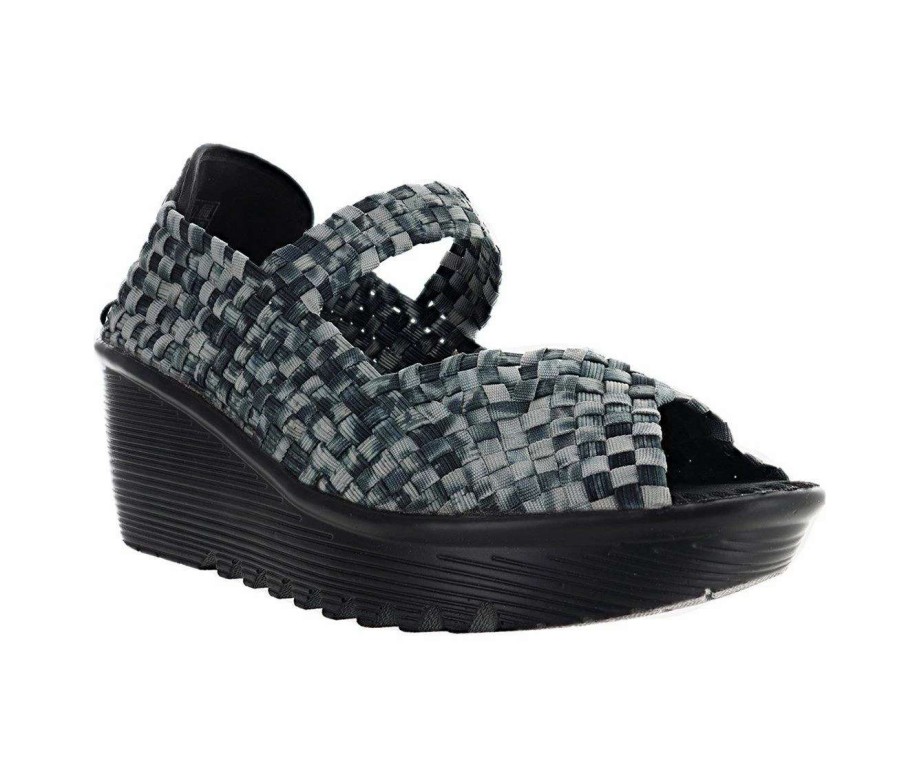 Wedge Sandals * | Women'S Bernie Mev Halle Slip-On Plaform Wedges