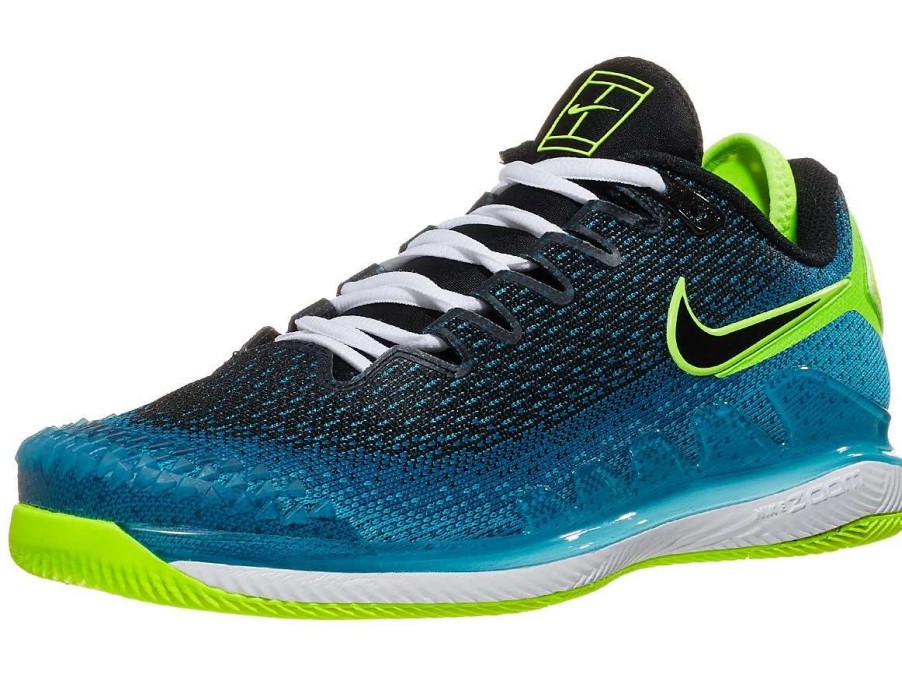 Footwear * | Masters Racket Nike Air Zoom Vapor X Knit Turquoise/Lime Mens Shoe