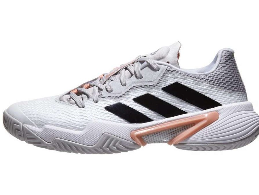 Footwear * | Masters Racket Adidas Barricade White/Silver/Blush Women'S Tennis Shoes New Arrival