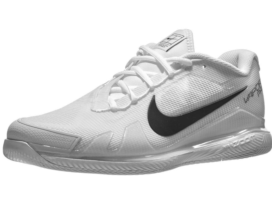 Footwear * | Masters Racket Nike Air Zoom Vapor Pro White/Black Men'S Shoe New Arrival