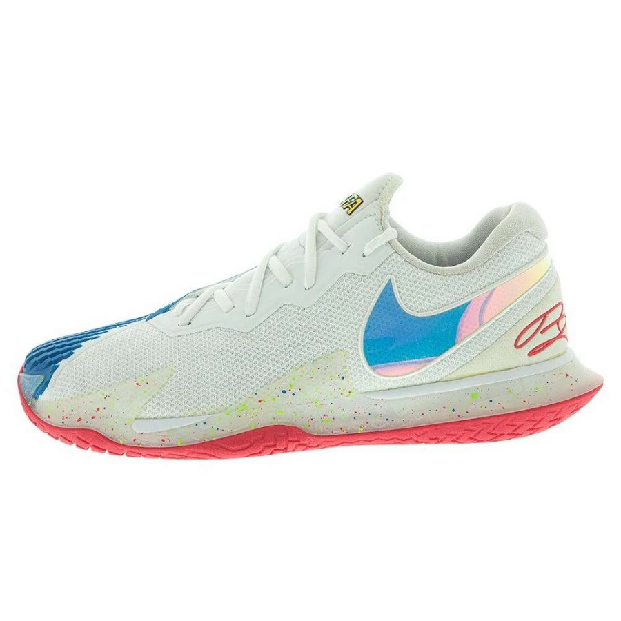 Footwear * | Masters Racket Nike Air Zoom Vapor Cage 4 White/Blue Men'S Shoes