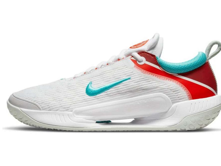 Footwear * | Masters Racket Nikecourt Zoom Nxt White/Washed Teal Men'S & Women'S Tennis Shoes 2022 New Arrival