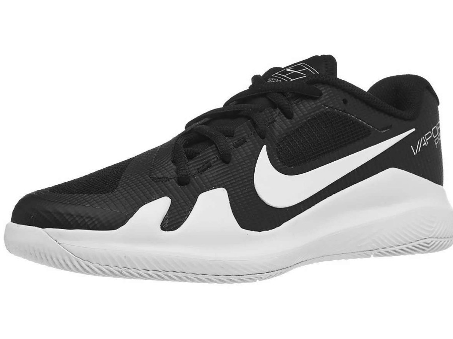 Footwear * | Masters Racket Nike Vapor Pro Black/White Junior Tennis Shoes New Arrival