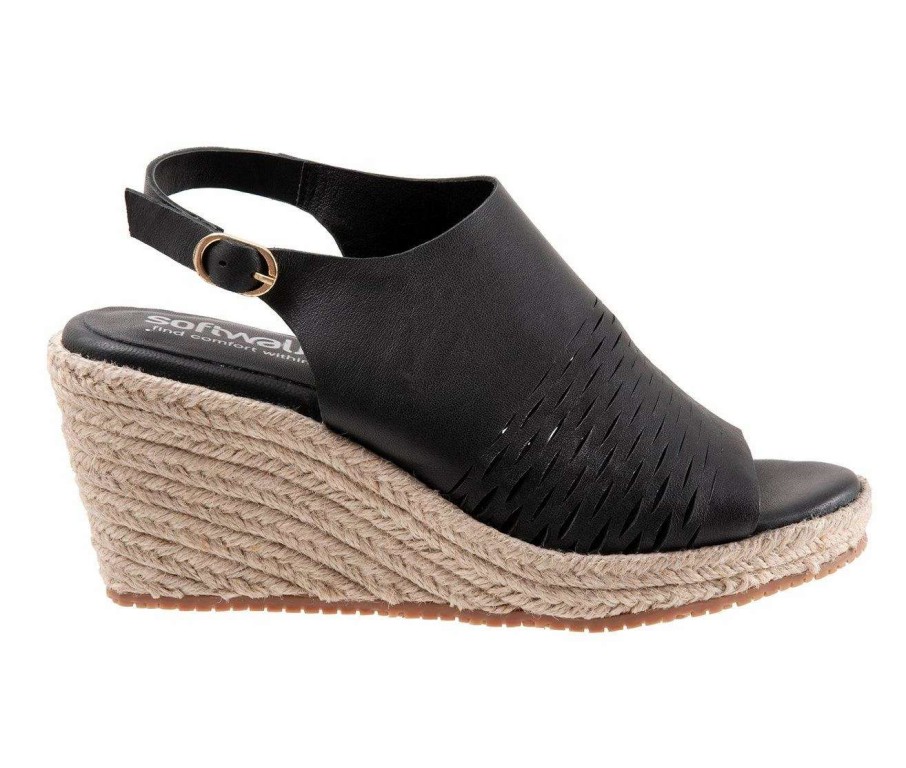 Wedge Sandals * | Women'S Softwalk Hixson Espadrille Wedge Sandals