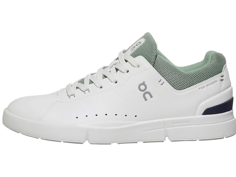 Footwear * | Masters Racket On The Roger Advantage White/Eucalyptus Men'S Tennis Shoes 2021 New Arrival