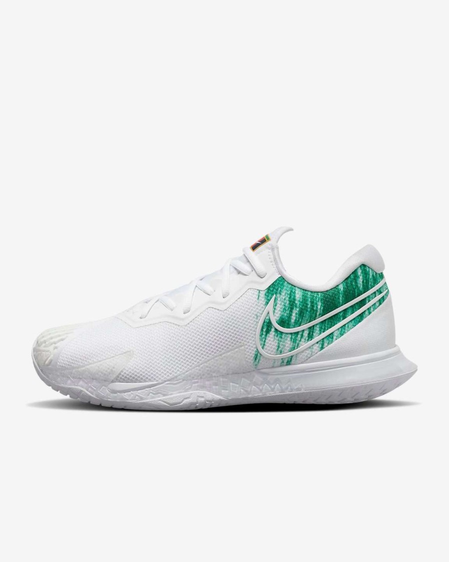 Footwear * | Masters Racket Nike Court Air Zoom Vapor Cage 4 Men'S Shoes (White And Clover)