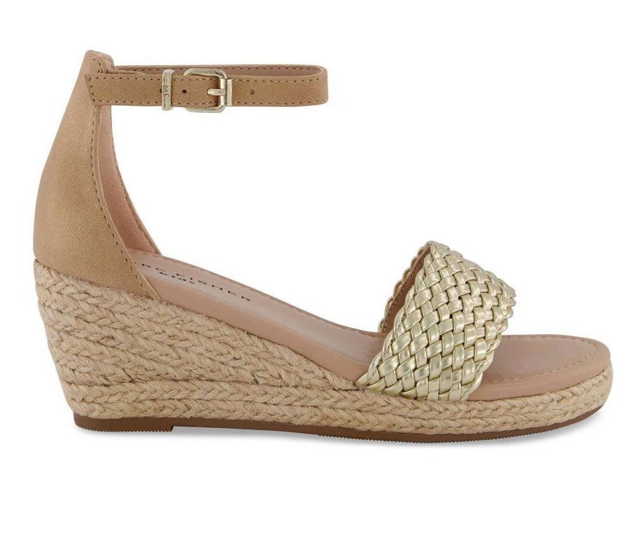 Dress Sandals * | Girls' Marc Fisher Children'S Little Kid & Big Kid Marren Web Wedge Sandals