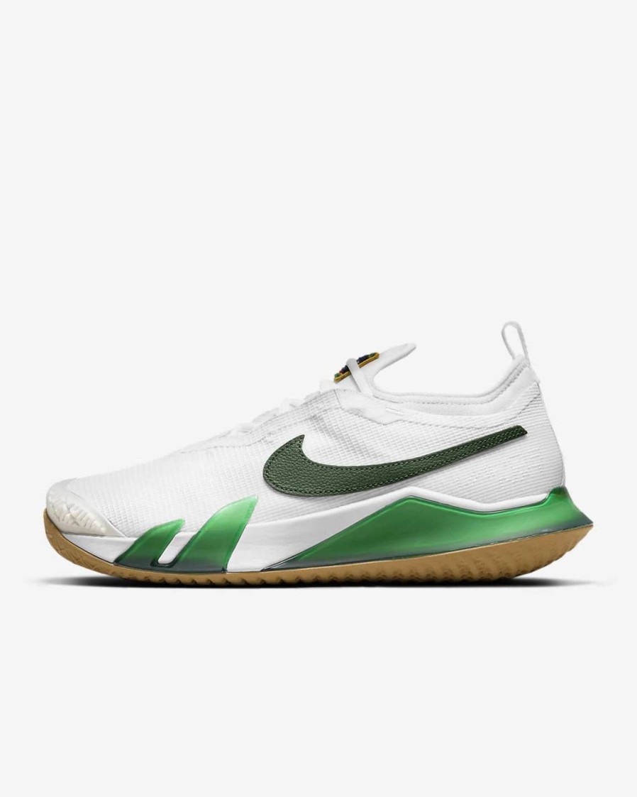 Footwear * | Masters Racket Nike React Vapor Nxt White/Green Men'S & Women'S Tennis Shoes New Arrival