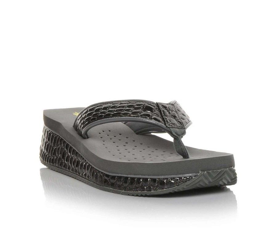 Wedge Sandals * | Women'S Volatile Mini Croco Wedge Sandals