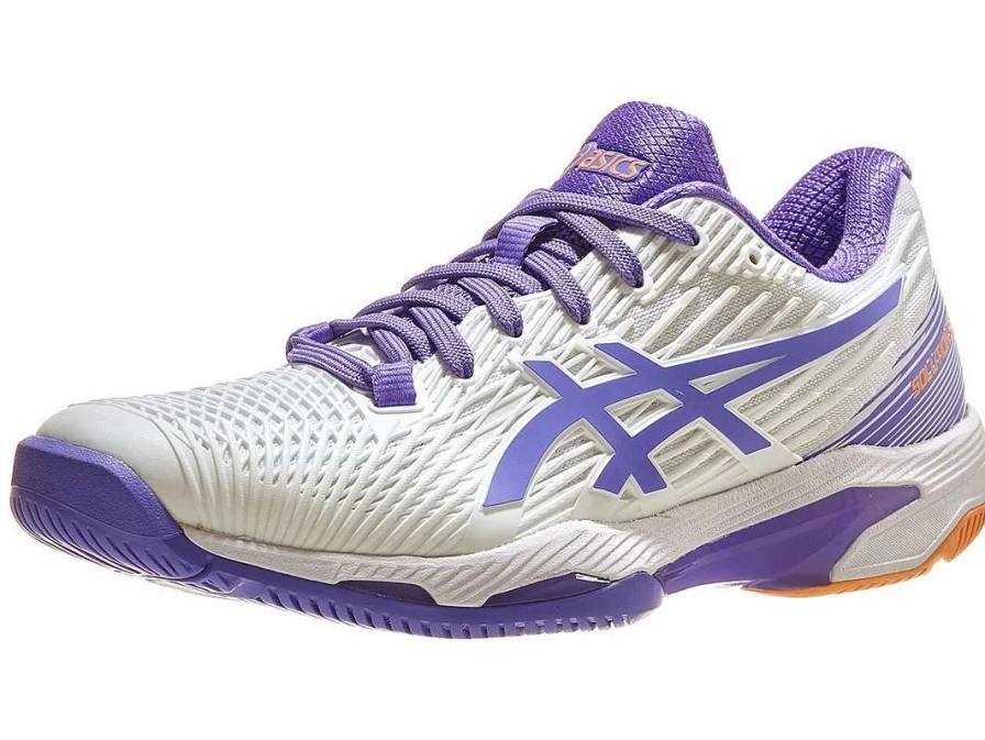 Footwear * | Masters Racket Asics Solution Speed Ff 2 White/Amethyst Women'S Tennis Shoes 2023 New Arrival