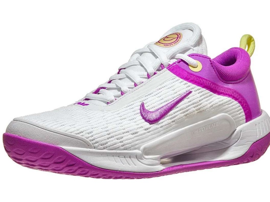 Footwear * | Masters Racket Nikecourt Zoom Nxt White/Earth/Citron Women'S Tennis Shoes 2023 New Arrival