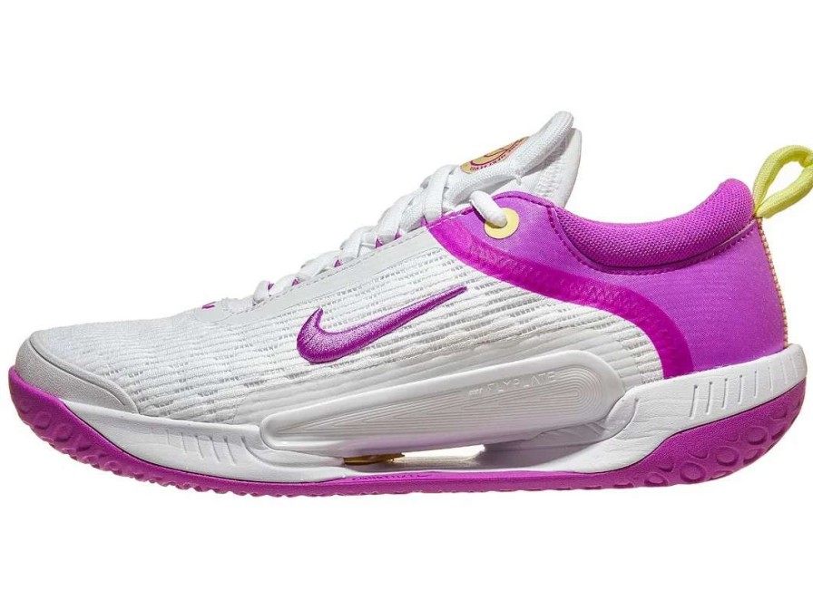 Footwear * | Masters Racket Nikecourt Zoom Nxt White/Earth/Citron Women'S Tennis Shoes 2023 New Arrival