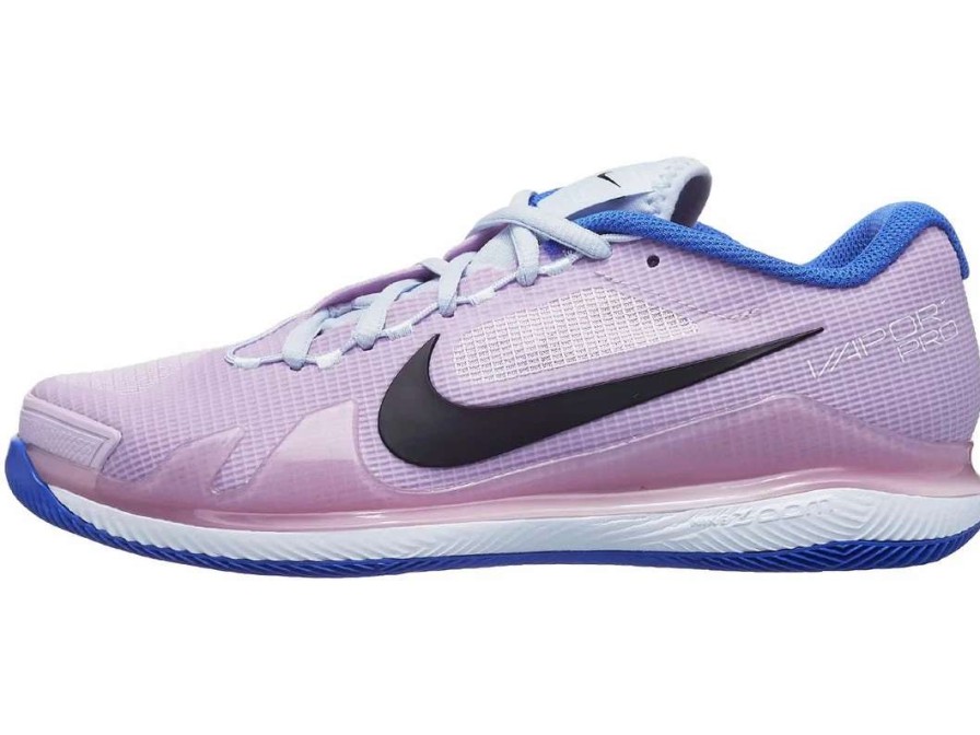 Footwear * | Masters Racket Nike Air Zoom Vapor Pro Ac Grey/Doll/Blue Women'S Tennis Shoes 2022 New Arrival