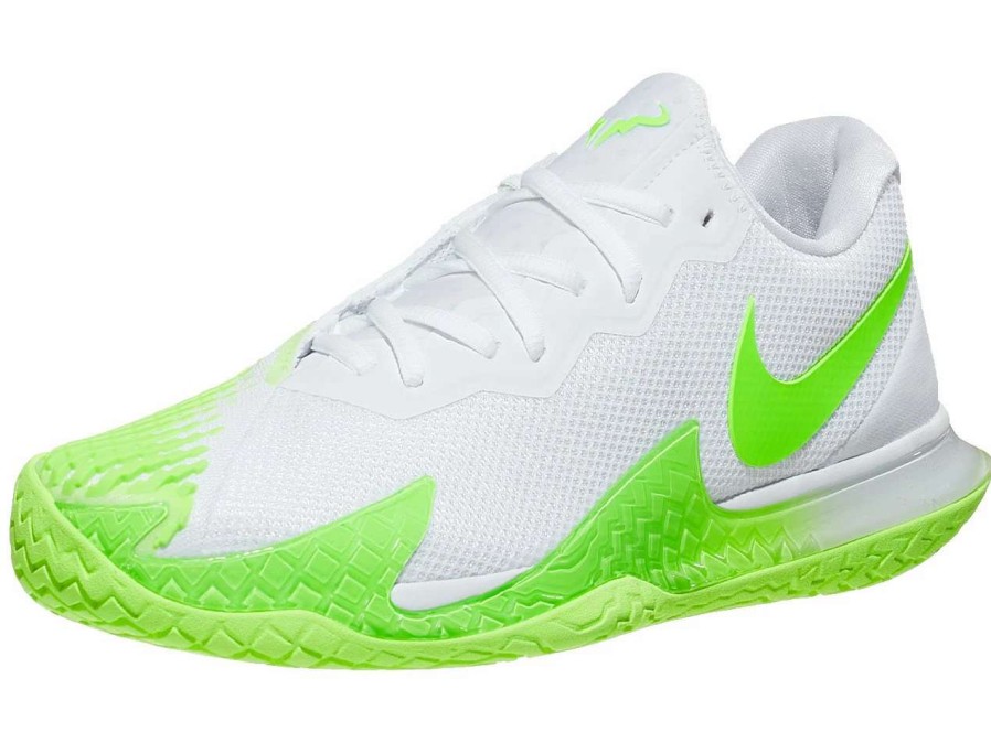 Footwear * | Masters Racket Nike Air Zoom Vapor Cage 4 Rafa White/Lime Men Shoe New Arrival