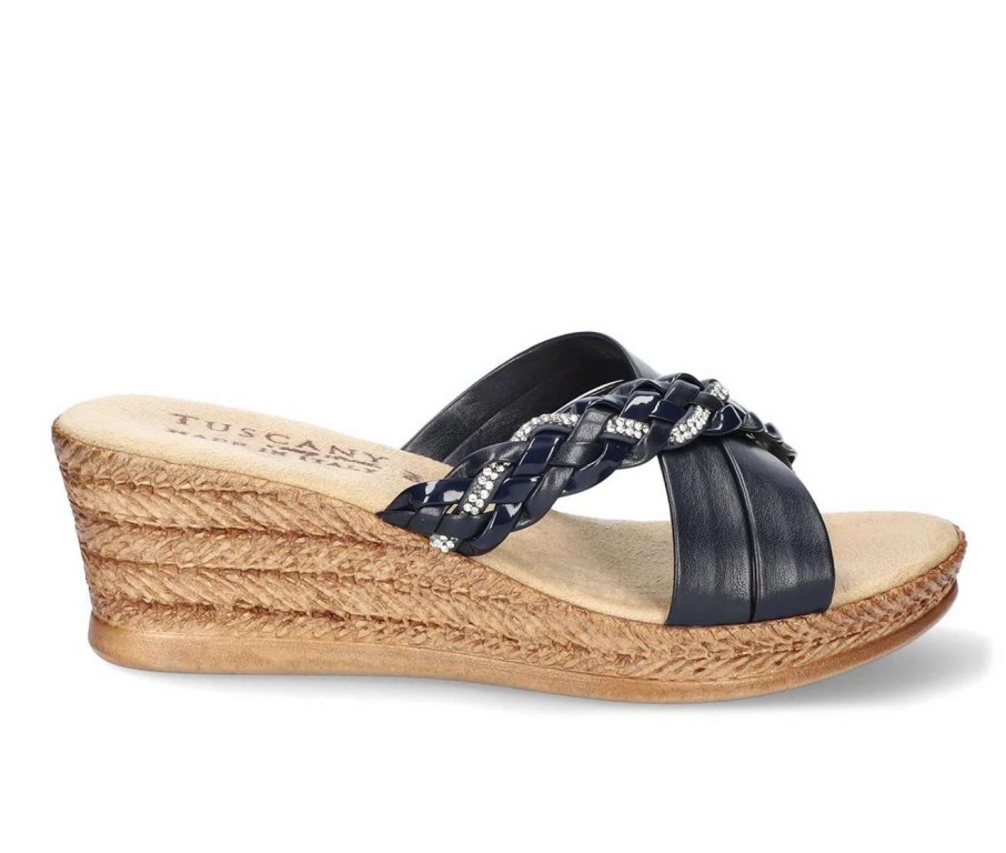 Wedge Sandals * | Women'S Tuscany By Easy Street Gessica Wedge Sandals