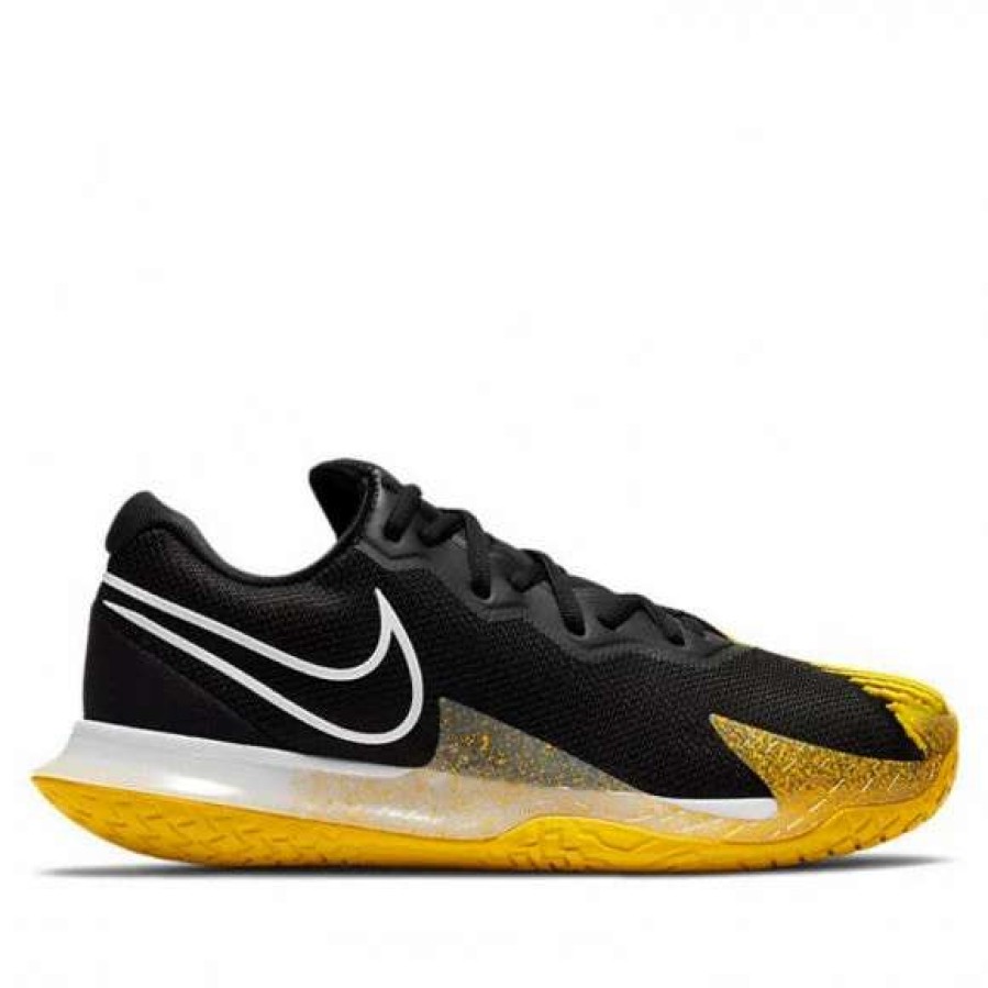 Footwear * | Masters Racket Nike Air Zoom Vapor Cage 4 Men'S Shoe Black / Yellow Cd0424-008