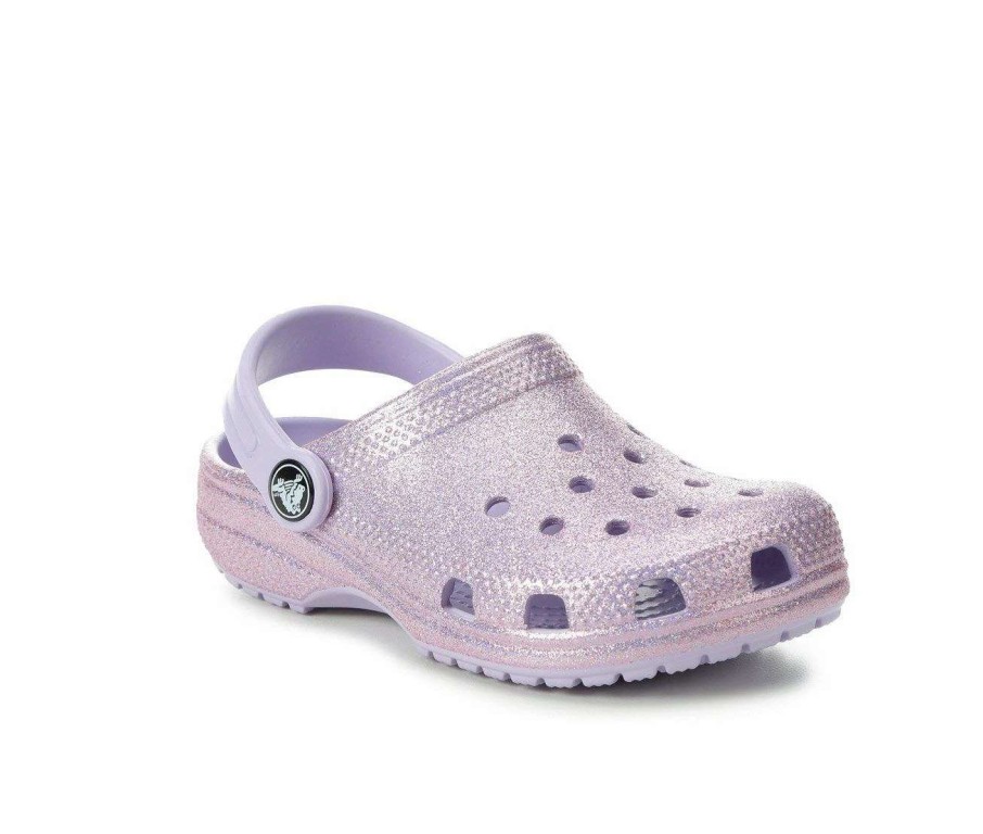 Outdoor And Hiking Sandals * | Girls' Crocs Toddler Classic Glitter 2 Clogs