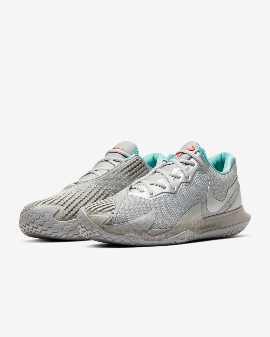 Footwear * | Masters Racket Nike Men'S Air Zoom Vapor Cage 4 Tennis Shoes Metallic Silver