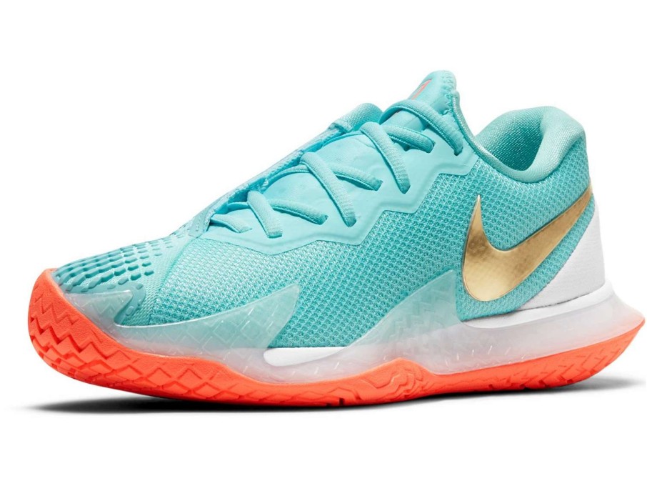 Footwear * | Masters Racket Nike Air Zoom Vapor Cage 4 Turq/Mango Women'S Shoe New Arrival