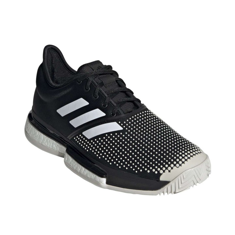 Footwear * | Masters Racket Adidas Solecourt Boost Clay Court Men'S Tennis Shoes (Black Or White)