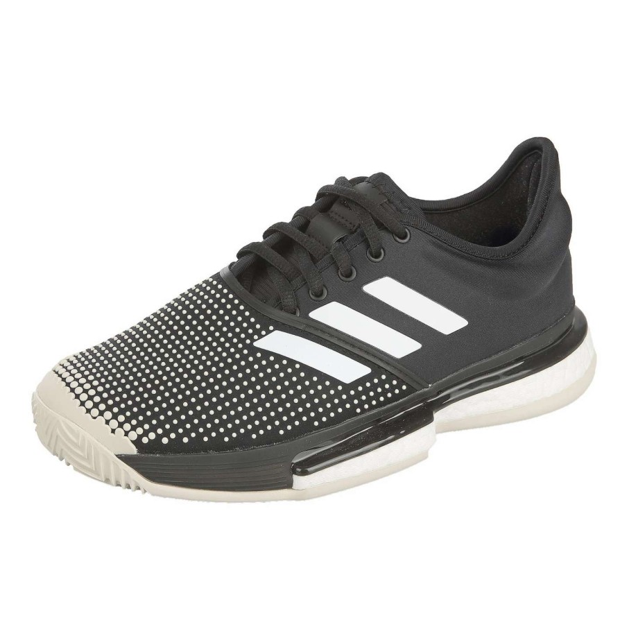 Footwear * | Masters Racket Adidas Solecourt Boost Clay Court Men'S Tennis Shoes (Black Or White)