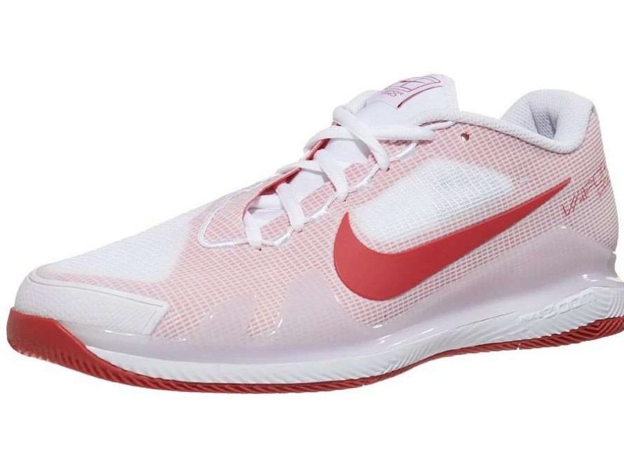 Footwear * | Masters Racket Nike Air Zoom Vapor Pro White/Red Men'S Tennis Shoes