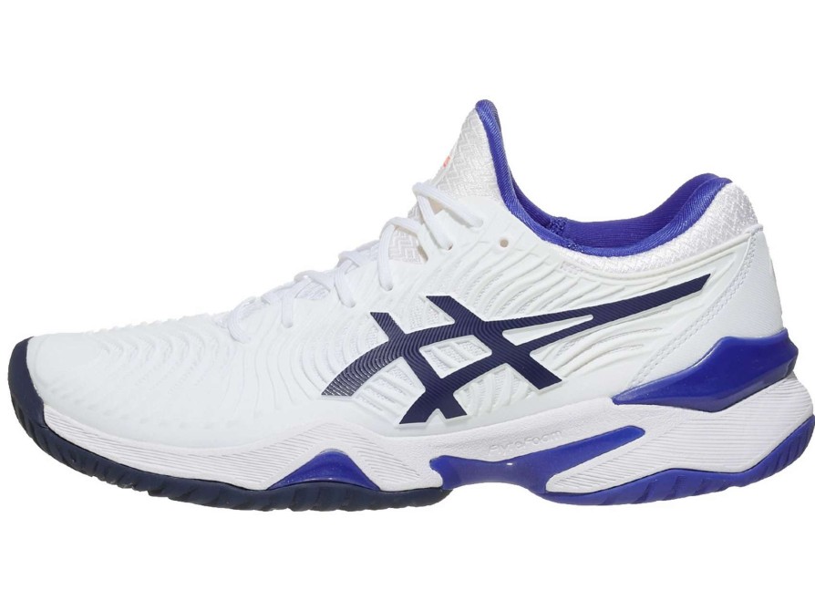 Footwear * | Masters Racket Asics Court Ff 2 White/Lapis Lazuli Blue Men'S Tennis Shoes New Arrival