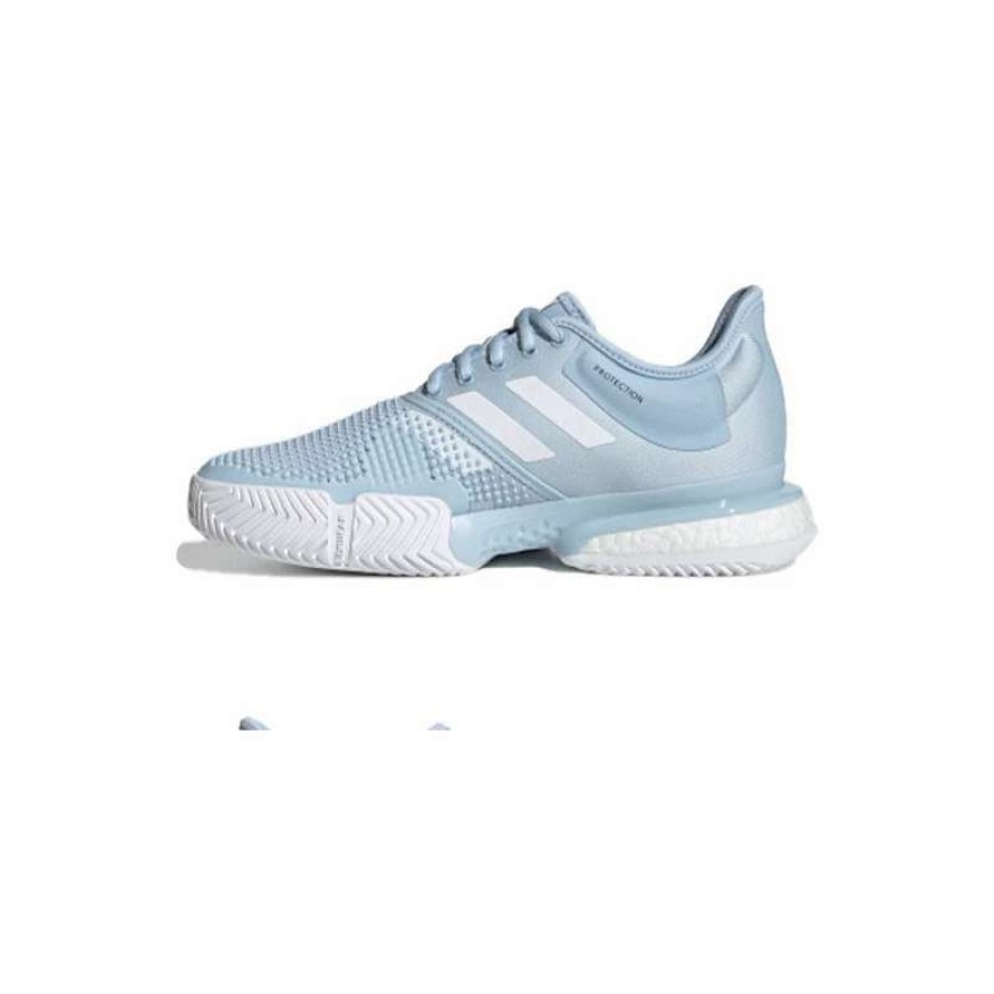 Footwear * | Masters Racket Adidas Solecourt Women'S Tennis Shoes (Easy Blue / Cloud White / Easy Blue)