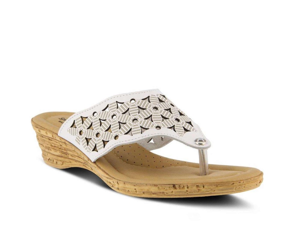 Wedge Sandals * | Women'S Spring Step Tiffany Wedge Flip-Flops