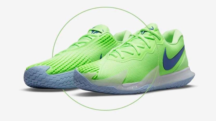 Footwear * | Masters Racket Nike Air Zoom Vapor Cage 4 Rafa Green/Blue Men'S Tennis Shoes New Arrival